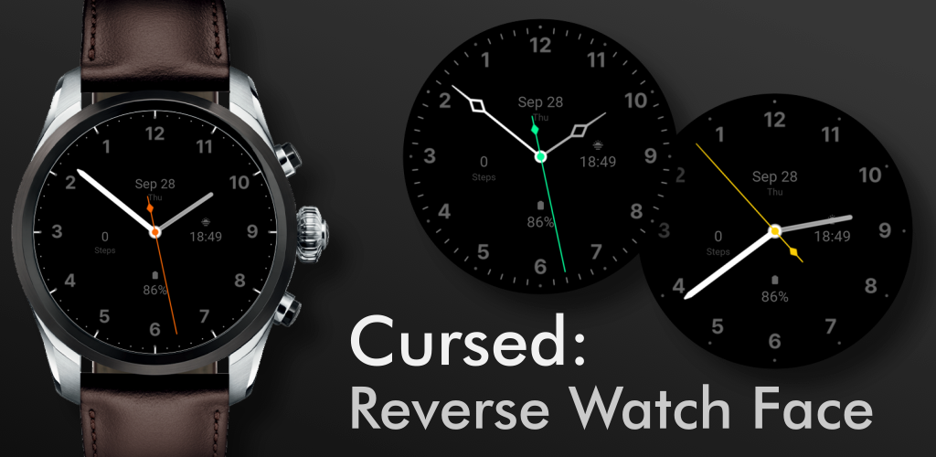 Cursed: Reverse Watch Face